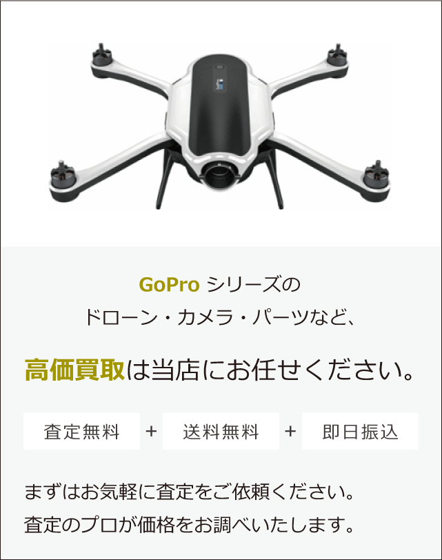 GoProドローンの買取価格一覧 | DroneKaitori.com